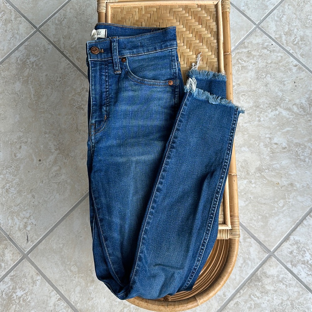 Madewell a high rise skinny jeans, size 26